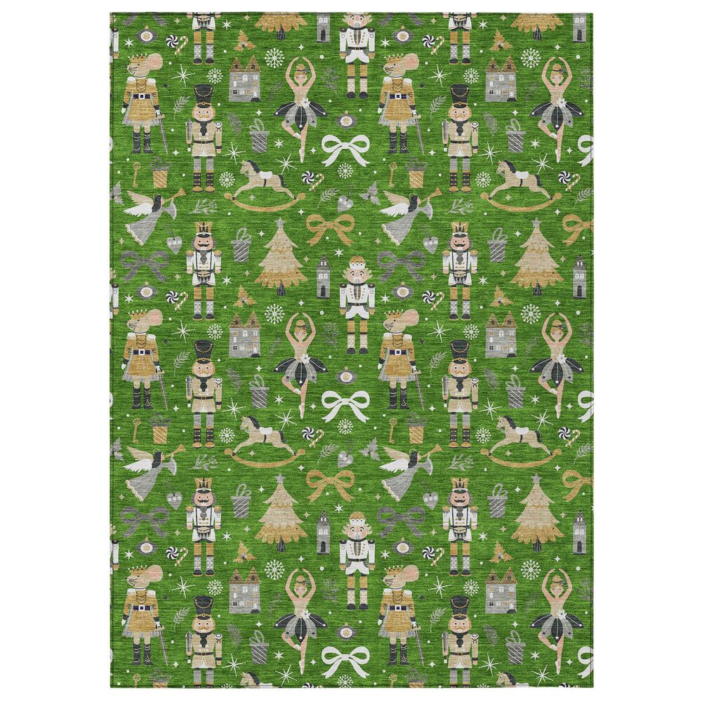 Dalyn Rug Company Wonderland WN35 Green 3" x 5" Area Rug, , large