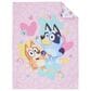 Nojo Baby and Kids Bluey Best Day Ever 4-Piece Toddler Bed Set in Pink, Aqua and Yellow, , large