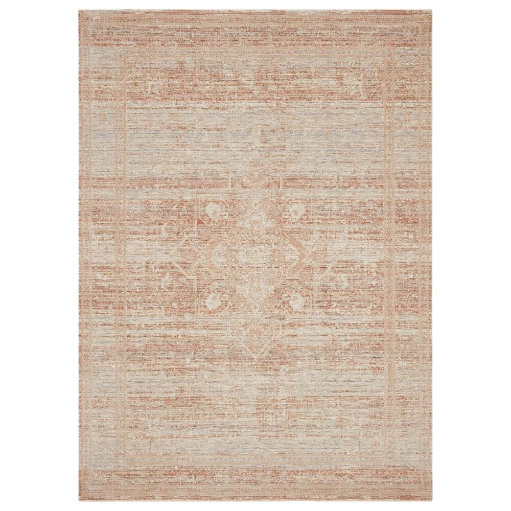 Loloi Faye FAY-08 2"7" x 12" Terracotta and Sky Runner, , large