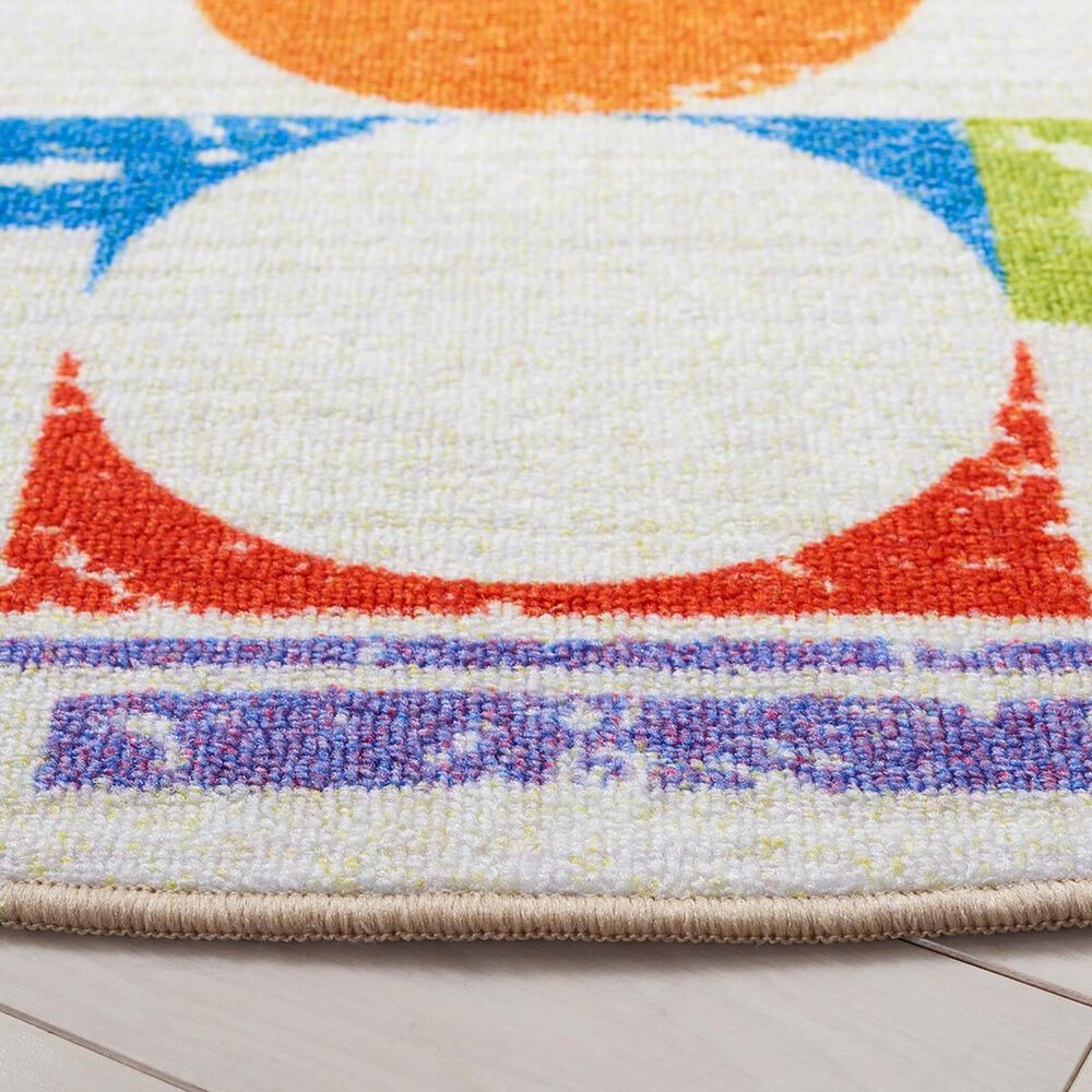 Safavieh Kids Playhouse 5&#39; Round Ivory and Red Rug, , large