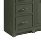 37B Lucerne 60" Single Bathroom Vanity in Deep Olive Green with Marble Top and Backsplash, , large
