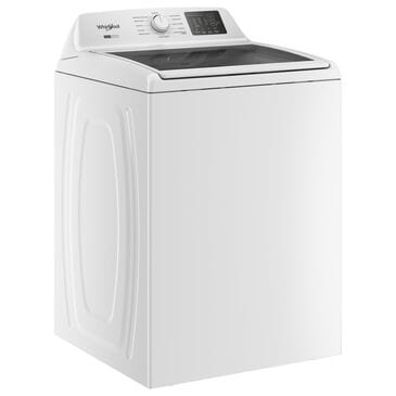 Whirlpool 4.2 - 4.3 Cu. Ft. Top Load Washer with 2-in-1 Removable Agitator and Soft Close Glass Lid in White, , large