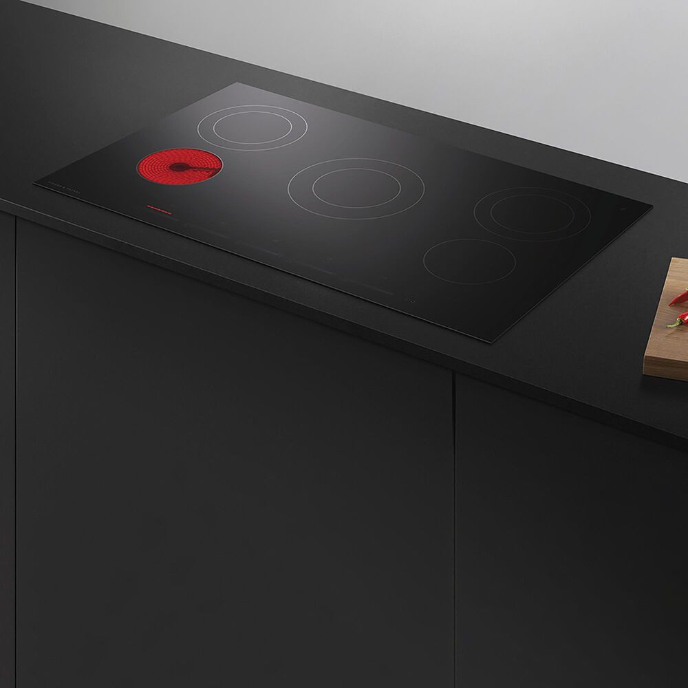 Fisher &amp; Paykel 36&quot; Electric Cooktop in Black Glass, , large