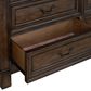 Sasha Lee Grand Teton 5 Piece Queen Bedroom Set in Warm Brown Oak, , large