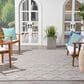 Nourison Easy Care 9" x 12" Silver Grey Indoor/Outdoor Area Rug, , large