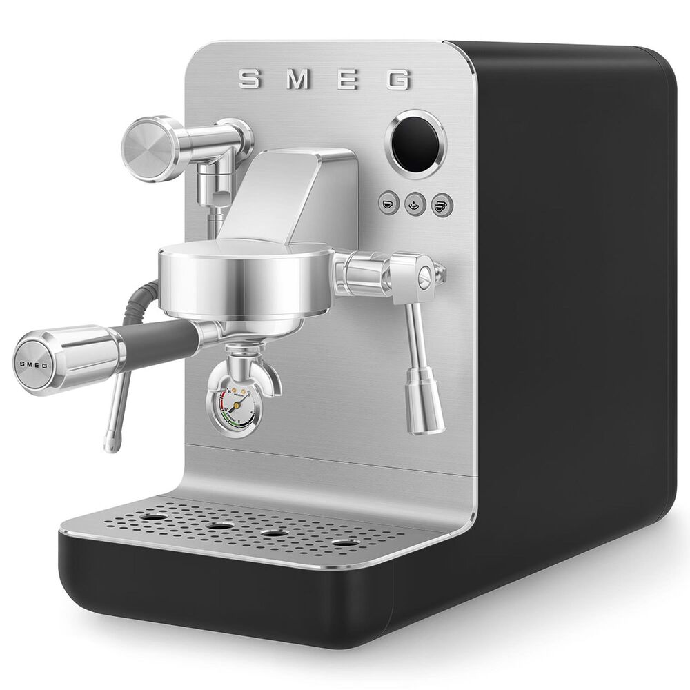 SMEG 57 Oz Espresso Coffee Machine in Black, , large