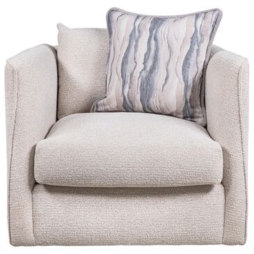 Bernhardt Lille Swivel Chair in White, , large