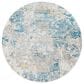 Surya Aisha 7"10" Round Light Blue, Mustard, Light Gray and Off-White Area Rug, , large