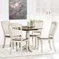 Ashley Wirloni 5-Piece Round Dining Set in Antique White and Brown, , large