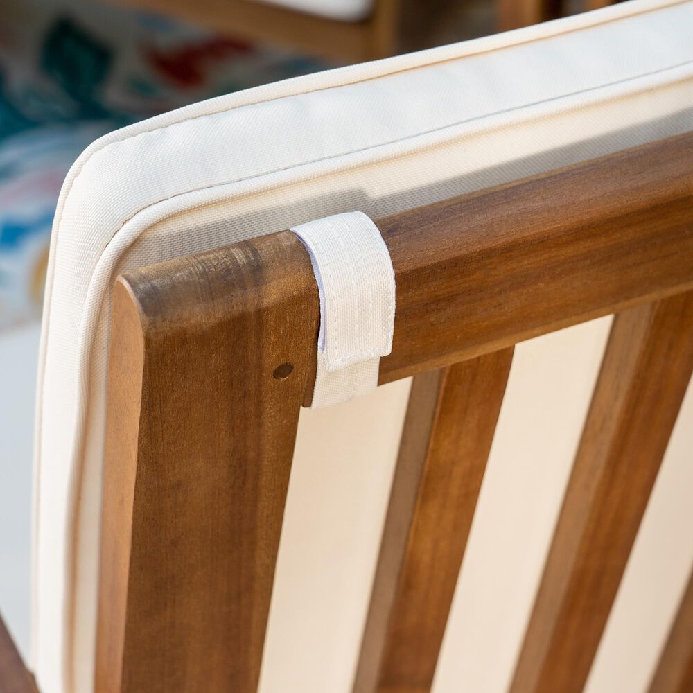 Linon Home Decor Caneel 4-Piece Outdoor Conversation Set in Brown, , large