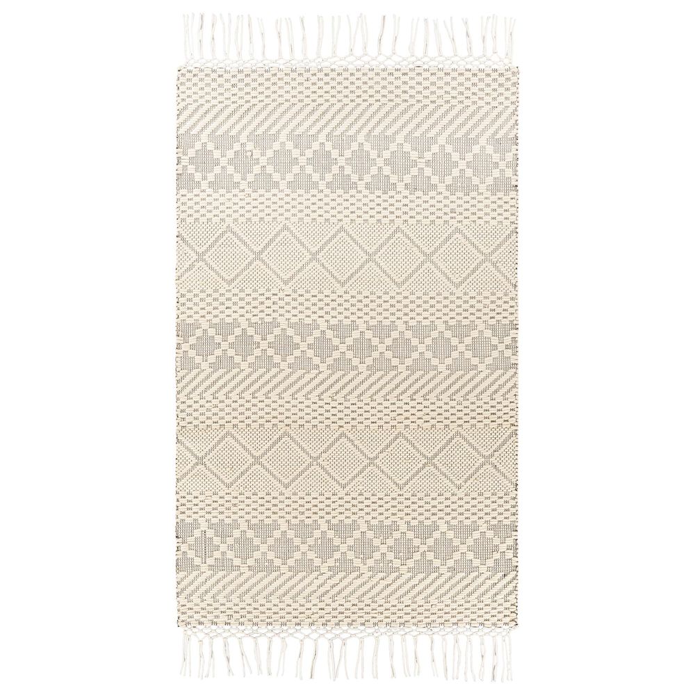 Surya Saint Clair SIC-2303 2'6" x 8' Gray and Ivory Runner, , large