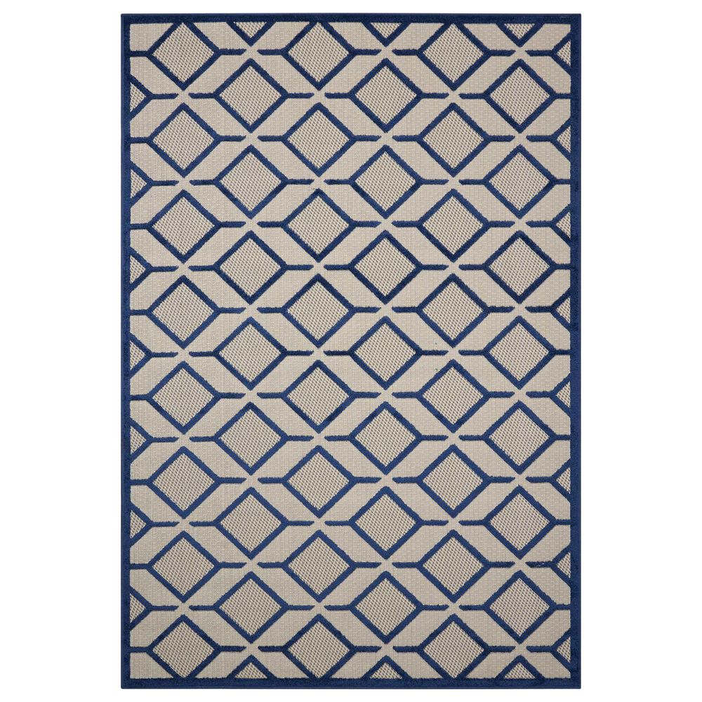 Nourison Aloha ALH03 9'6" x 13' Navy Area Rug, , large