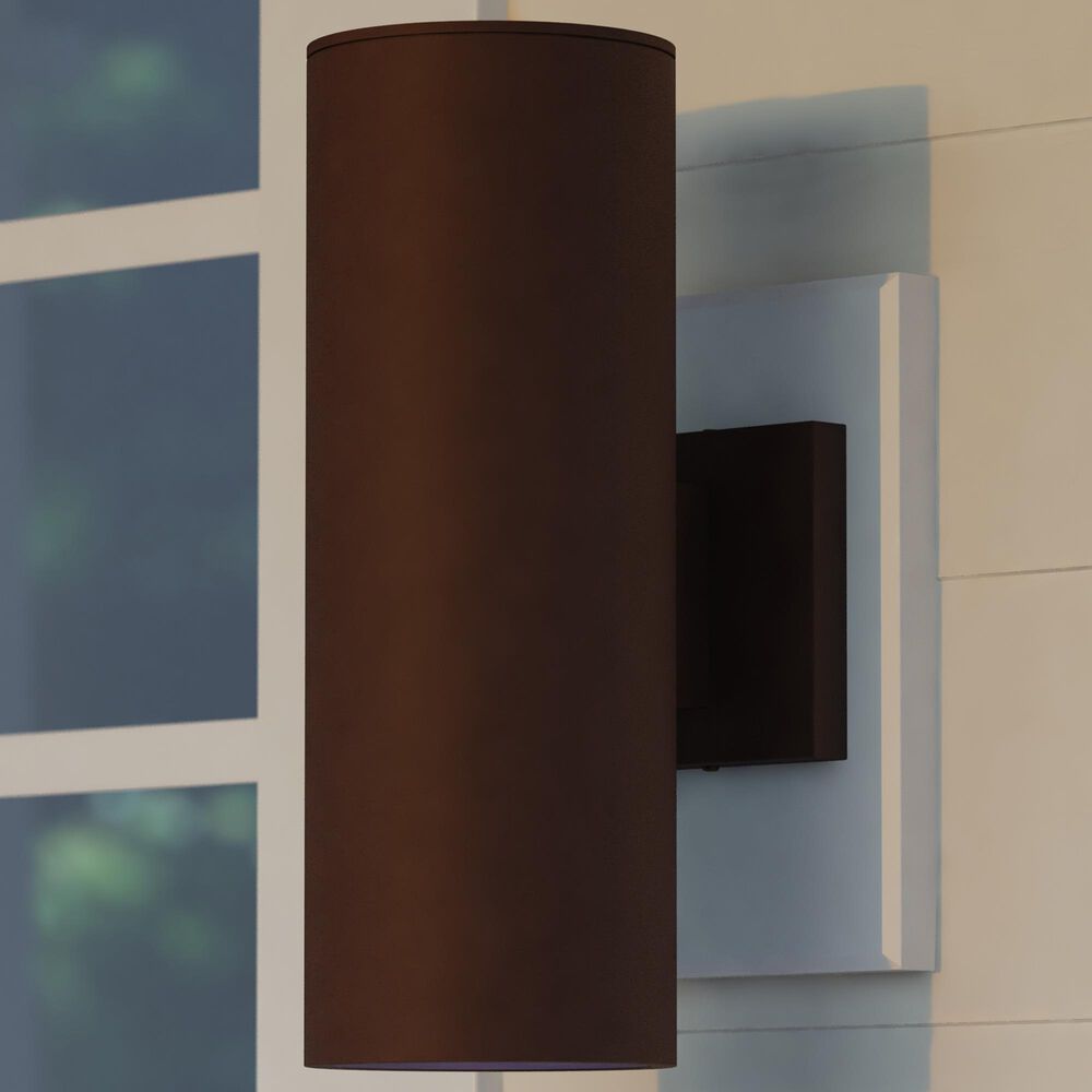 Vaxcel Chiasso 14.25" 2-Light Outdoor Wall Sconce in Bronze, , large