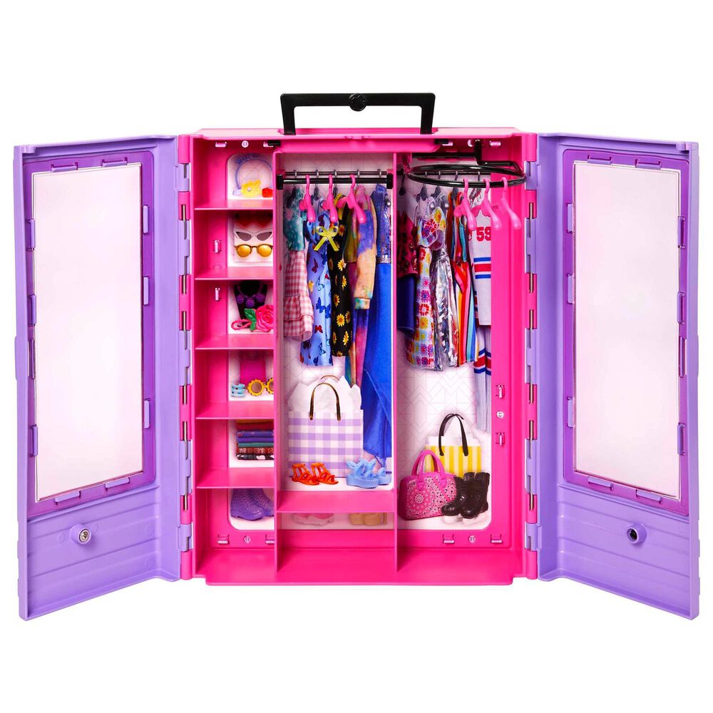Barbie Doll with Ultimate Closet Accessories and Clothes in Multicolor, , large