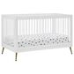 Delta Sloane 4-In-1 Acrylic Convertible Crib in Bianca White and Melted Bronze, , large