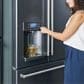 Cafe 27.8 Cu. Ft. French Door Refrigerator Energy Star with Hot Water Dispenser in Matte Black and Brushed Stainless, , large