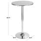 Lumisource Adjustable Bar Table in Silver, , large