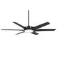 Minka-Aire Deco 65" Indoor/Outdoor Ceiling Fan with LED Light in Coal, , large