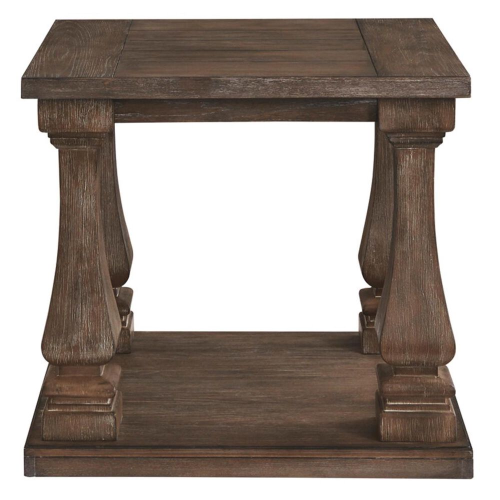 Signature Design by Ashley Johnelle End Table in Weathered Gray