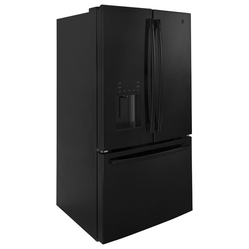 GE Appliances 25.6 Cu. Ft. Capacity 3-Door French Door Refrigerator in Black, , large
