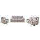 Simeon Collection Buster 3-Piece Manual Living Room Set in Opal Taupe, , large