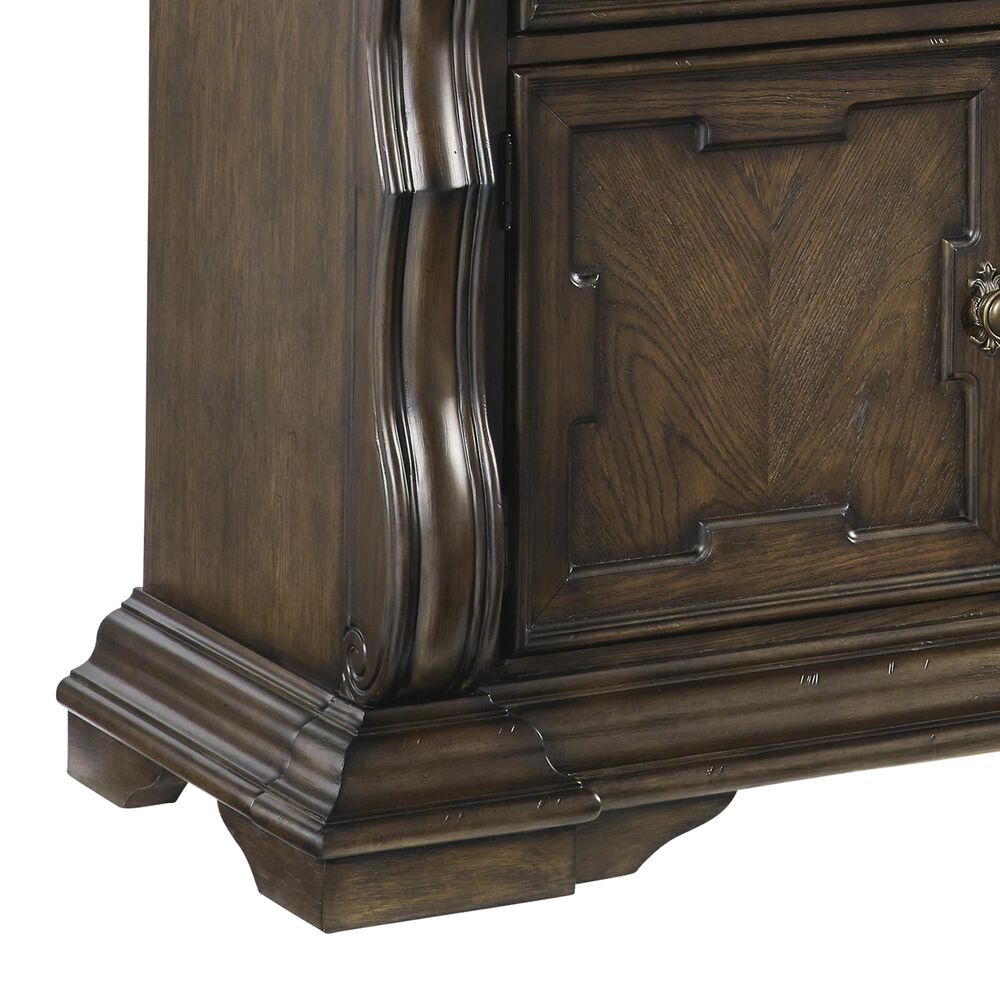 Millenium Maylee Dining Buffet with Hutch in Dark Brown, , large