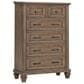 New Heritage Mariana 5 Piece King Bedroom Set in Vintage Mocha with Panel Bed, Dresser, Mirror, Nightstand and Chest, , large