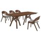 Blue River Cortina and Polly 5-Piece Rectangle Dining Set in Walnut, , large