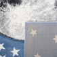 Safavieh Carousel 4" x 6" Light Blue and Grey Kids Area Rug, , large