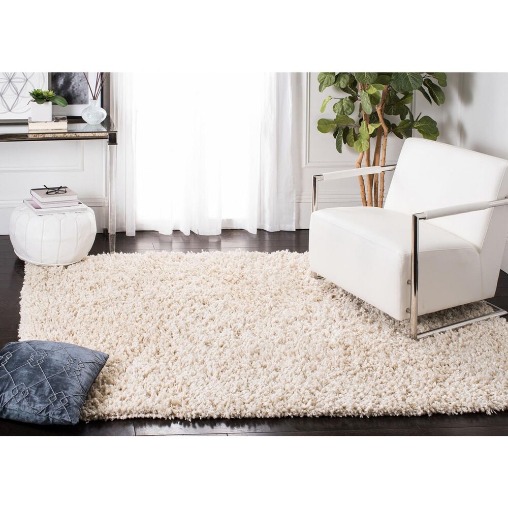 Safavieh Sheep Shag SSG212A 3&#39; x 5&#39; Ivory Area Rug, , large