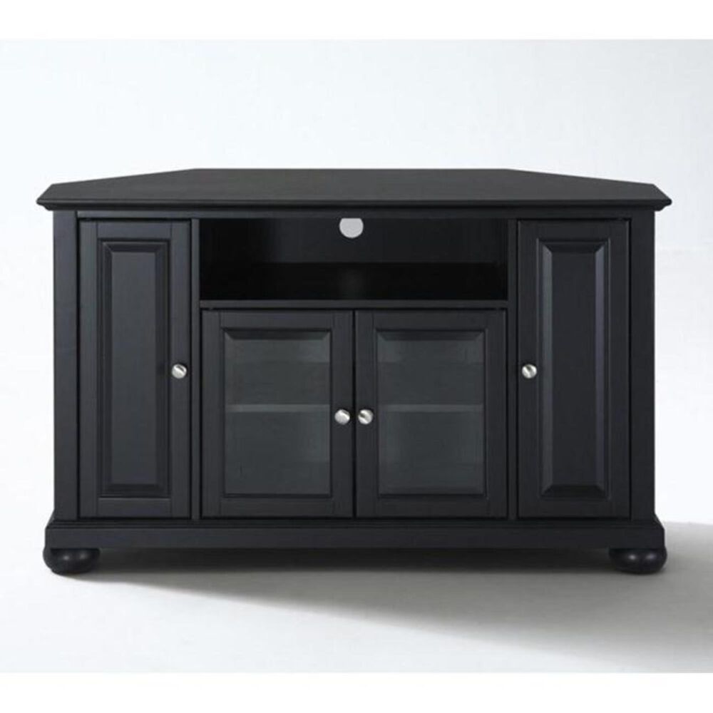 Crosley Furniture Alexandria 48" Corner Console in Black, , large