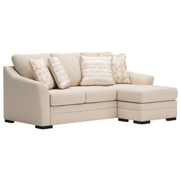 Ashley Lango Stationary Queen Sofa Chaise Sleeper in Jute, , large