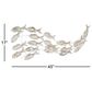 Maple and Jade 17" x 45" Fish Wall Decor in White and Brown, , large