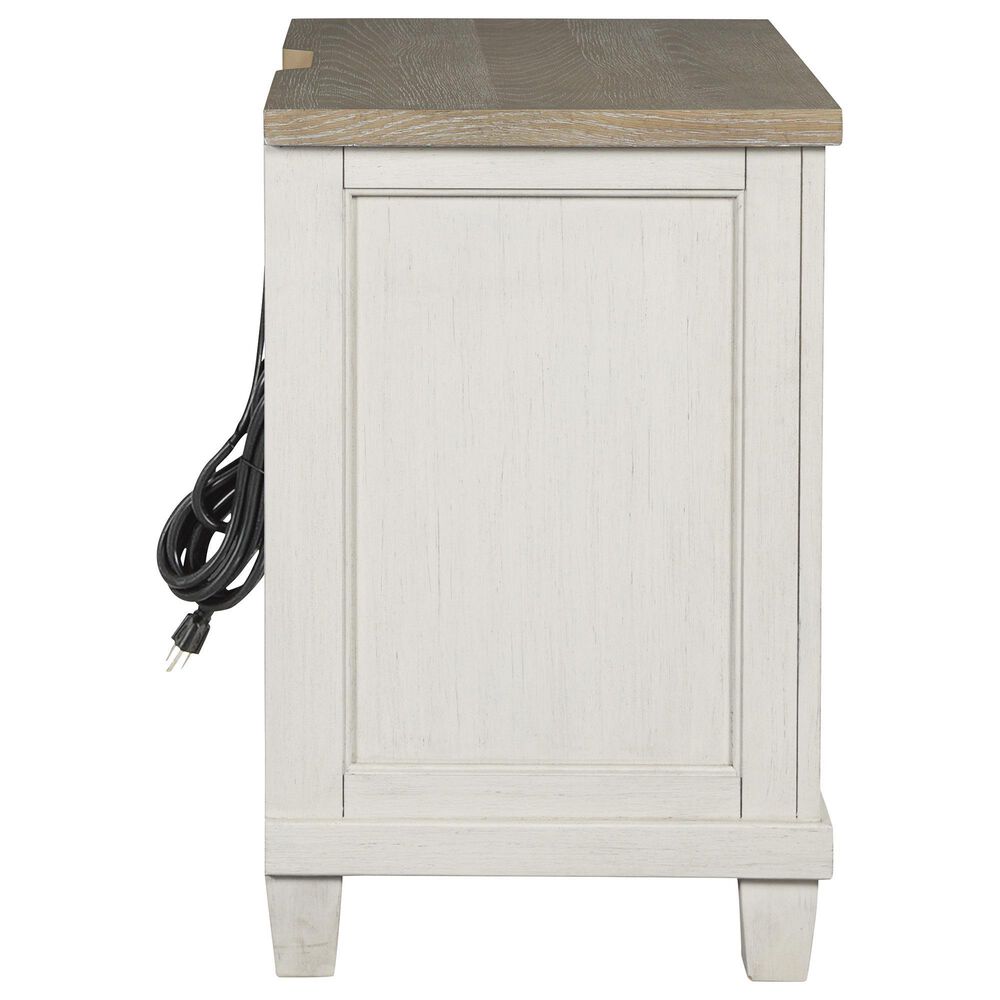 Ashley Shaybrock 2-Drawer Nightstand in Antique White and Brown, , large
