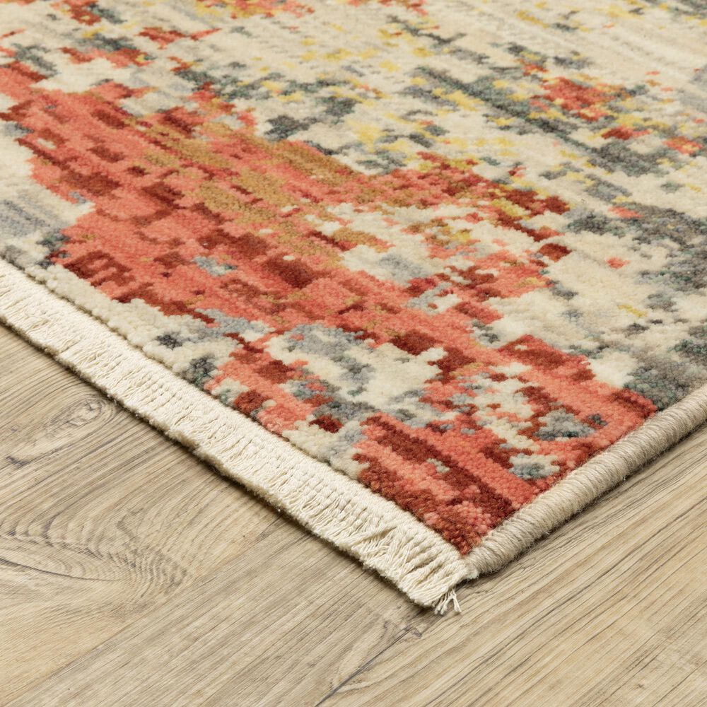 Oriental Weavers Soleri 2&#39;6&quot; x 12&#39; Beige and Pink Runner, , large