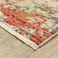 Oriental Weavers Soleri 2"6" x 12" Beige and Pink Runner, , large