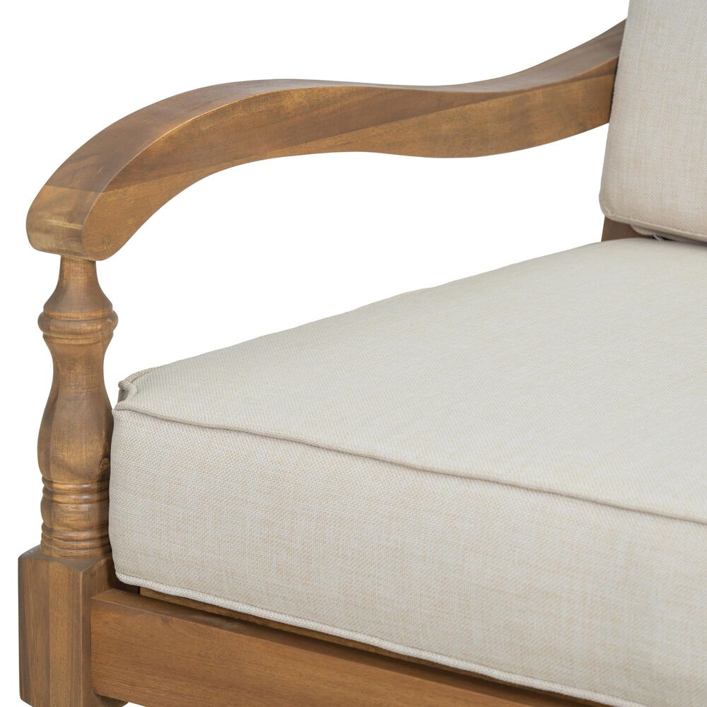 HOMLUX 2-Piece Outdoor Loveseat and Coffee Table Set in Beige, , large