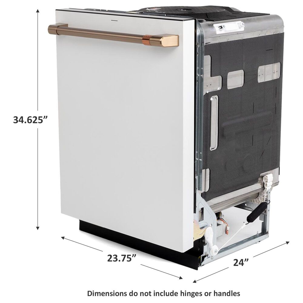 Cafe 24&quot; Fully Integrated Smart Built-In Dishwasher with 44 dBA in Matte White, , large