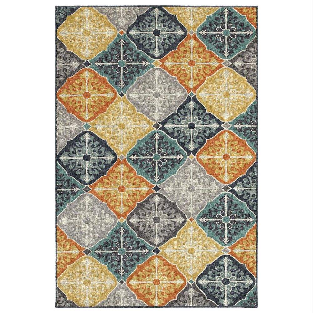 Oriental Weavers Hampton 2063X 9"10" x 12"10" Multicolor Area Rug, , large