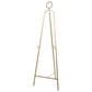 Maple and Jade 66" Adjustable 3-Tier Display Easel with Circular Ring Top in Polished Gold, , large