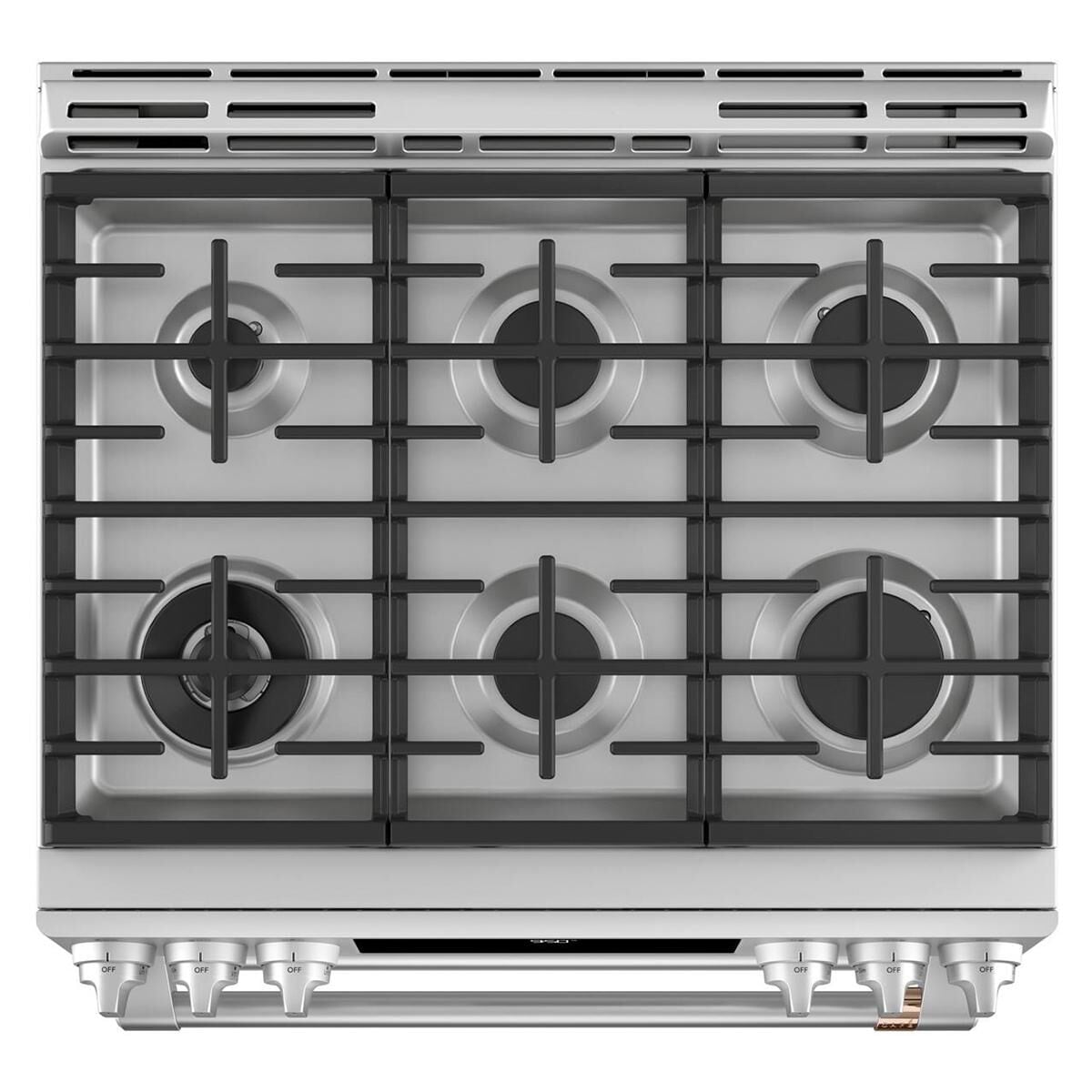dual fuel double oven gas range