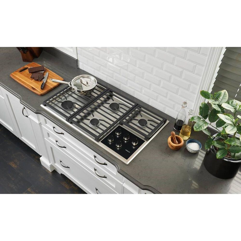 Wolf 36&quot; Liquid Propane Gas Cooktop in Stainless Steel, , large