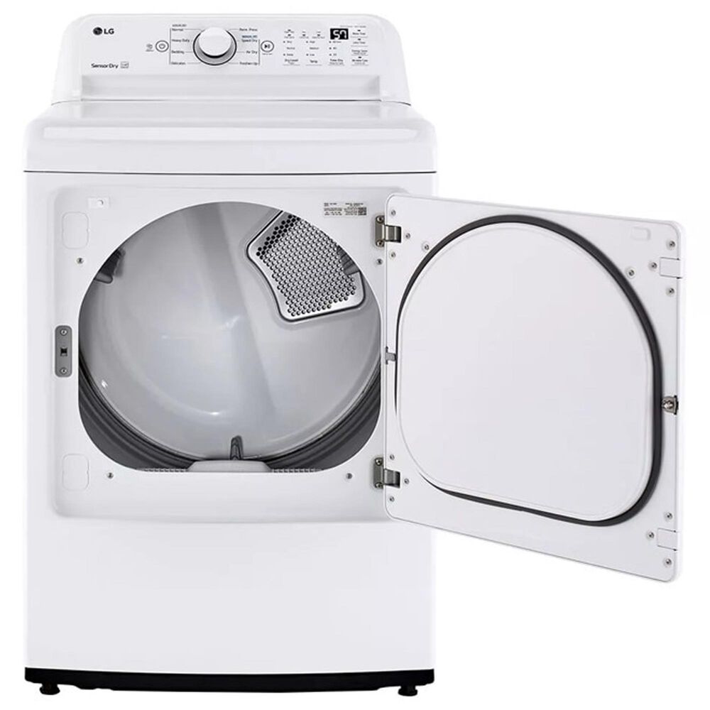 LG 4.5 Cu. Ft. Top Load Washer and 7.3 Cu. Ft. Electric Dryer Laundry Pair in White, , large