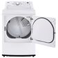 LG 4.5 Cu. Ft. Top Load Washer and 7.3 Cu. Ft. Electric Dryer Laundry Pair in White, , large