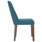 Ashley Lyncott Side Chair with Blue Cushion in Brown, , large