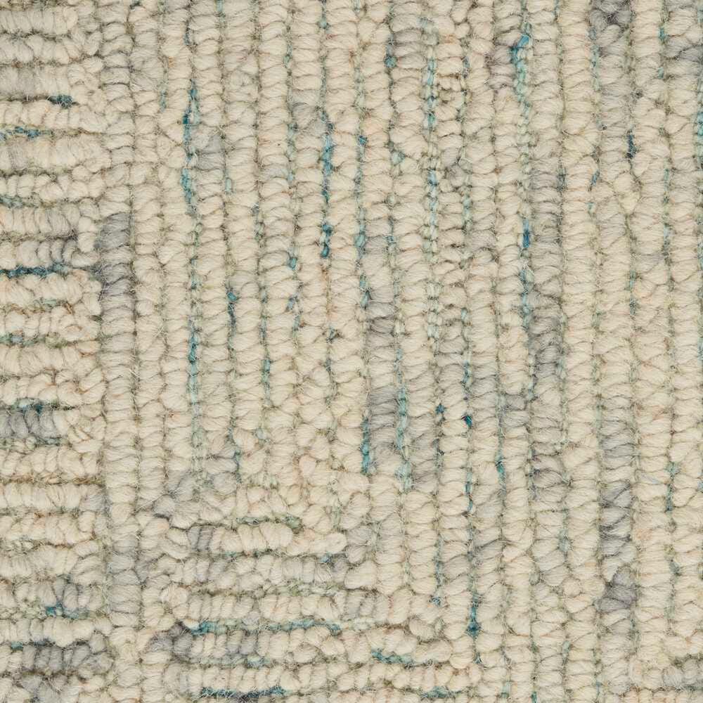 Nourison Colorado 2&#39;3&quot; x 7&#39;6&quot; Ivory, Grey and Teal Runner, , large