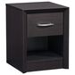 CorLiving Newport 1 Drawer Nightstand in Black Oak, , large