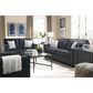 Ashley Altari Stationary Sofa and Loveseat Set in Slate, , large