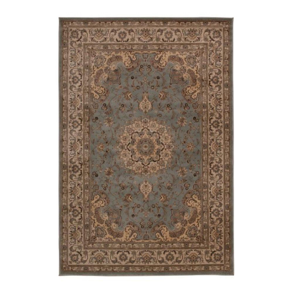 Nourison Ararat ARA02 5'3" x 7'4" Light Blue Area Rug, , large
