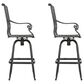 Noble House Avon Patio Barstool in Shiny Copper (Set of 2), , large